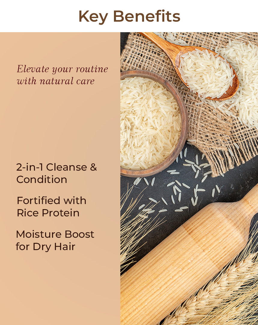 LYLACK SHAMPOO WITH CONDITIONER ( RICE PROTEIN )