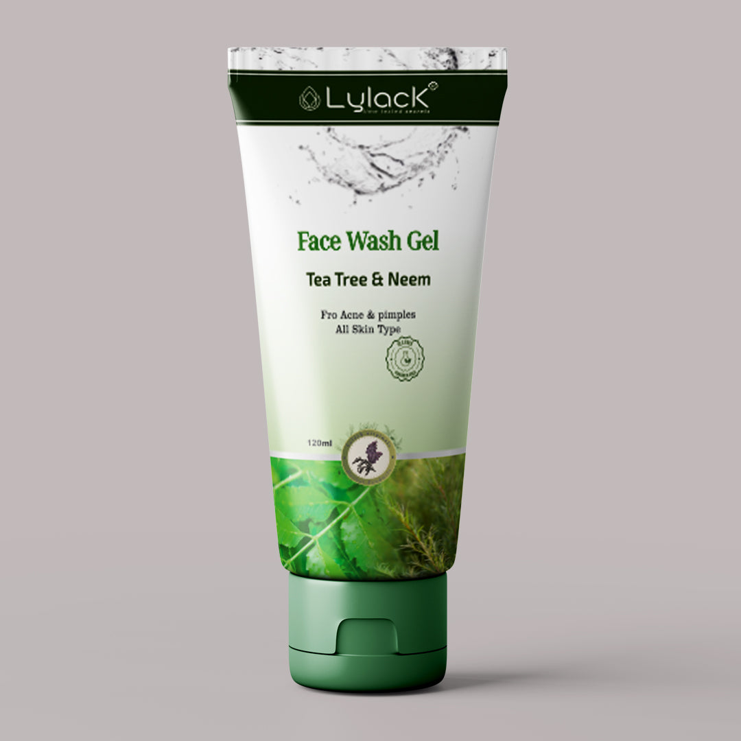 LYLACK FACE WASH GEL (TEA TREE & NEEM)