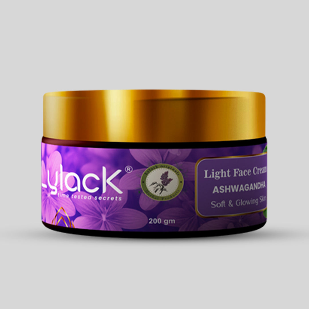 LYLACK LIGHT FACE CREAM (ASHWAGANDHA) 50 GM, 100 GM, 150 GM & 200 GM