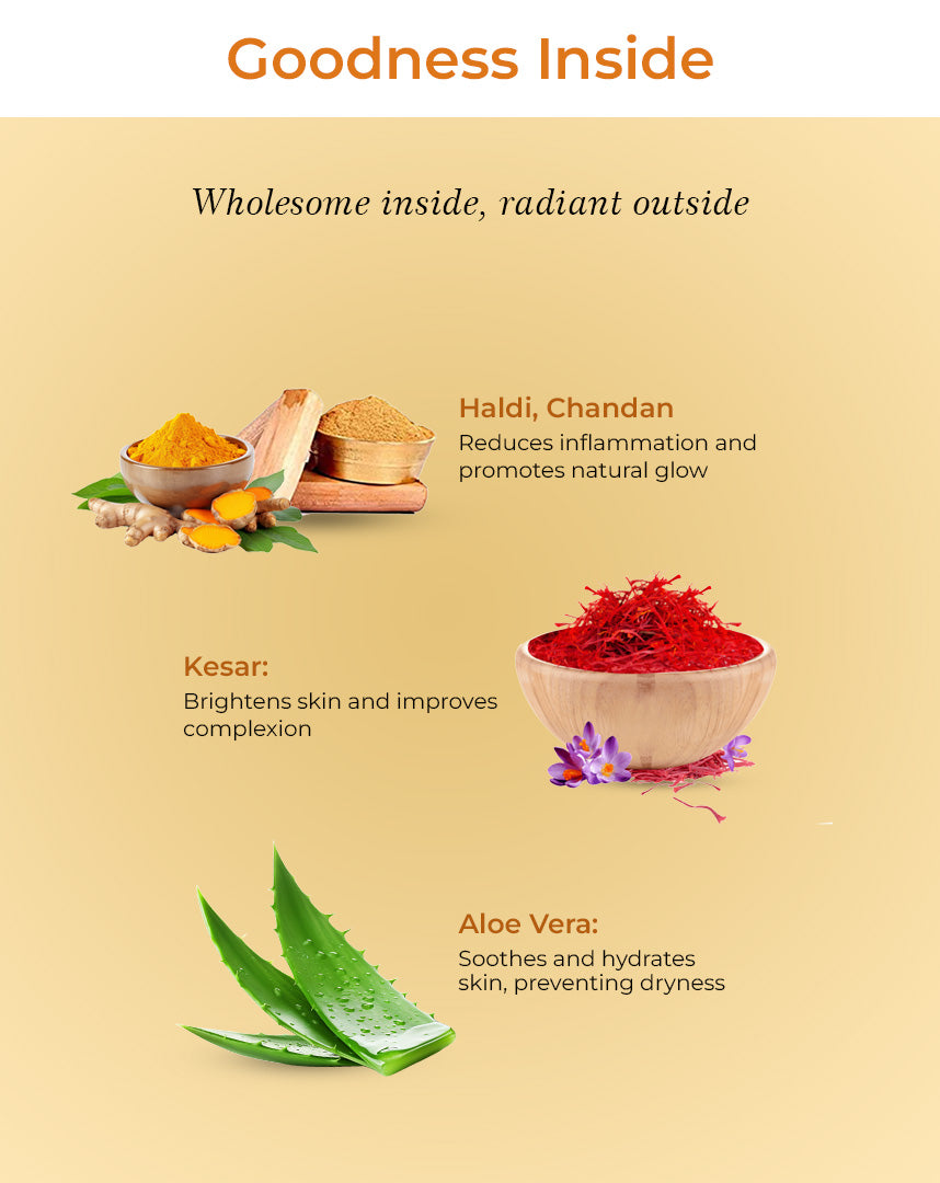 LYLACK FACE WASH GEL (HALDI CHANDAN & KESAR)
