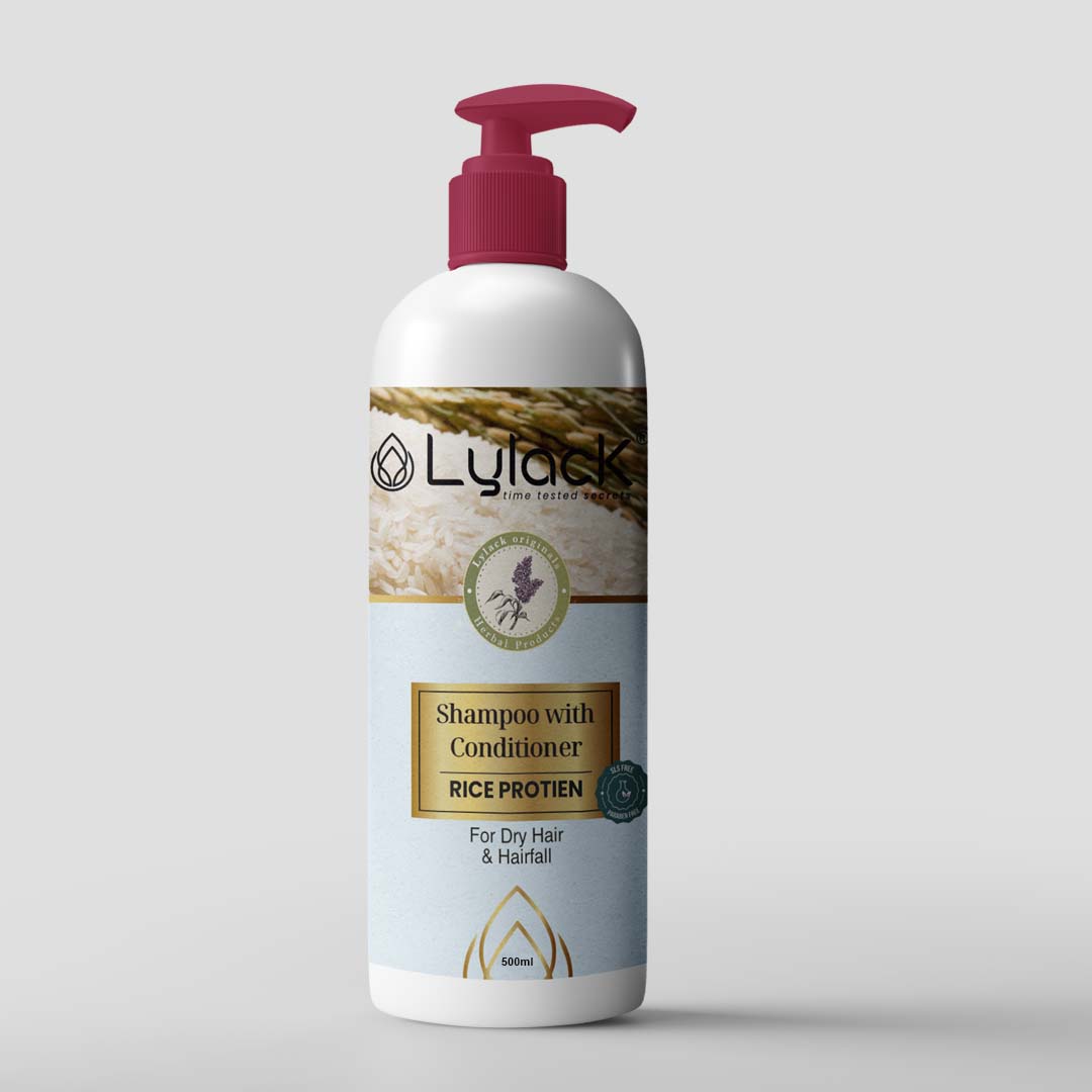 LYLACK SHAMPOO WITH CONDITIONER ( RICE PROTEIN )