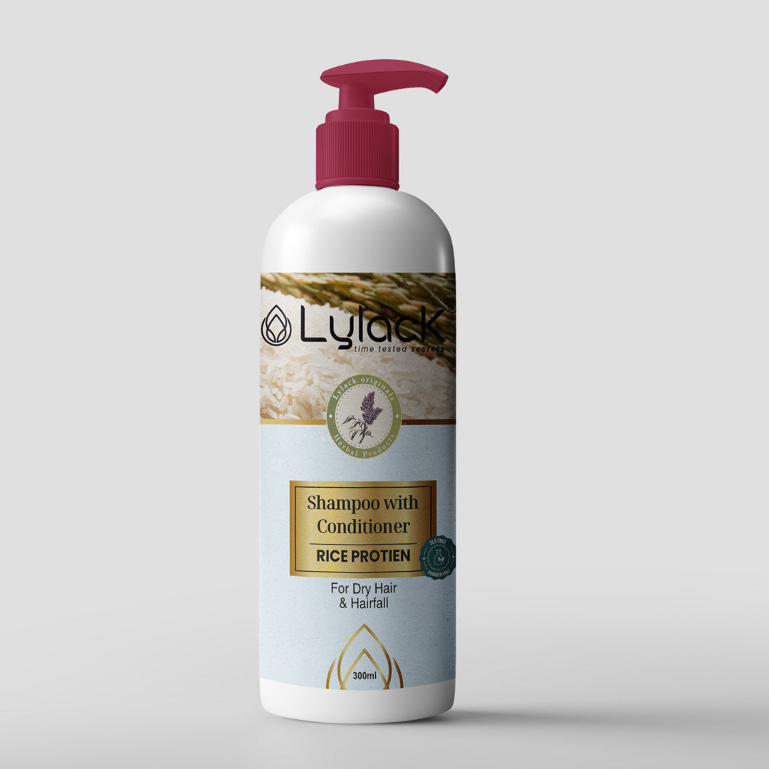 LYLACK SHAMPOO WITH CONDITIONER ( RICE PROTEIN )